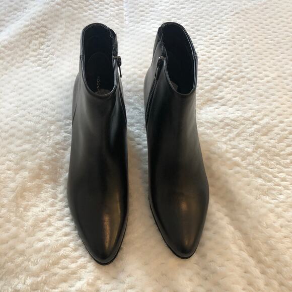 Rockport Black Camdyn Pointed-Toe Block Heel Booties - Picture 6 of 13